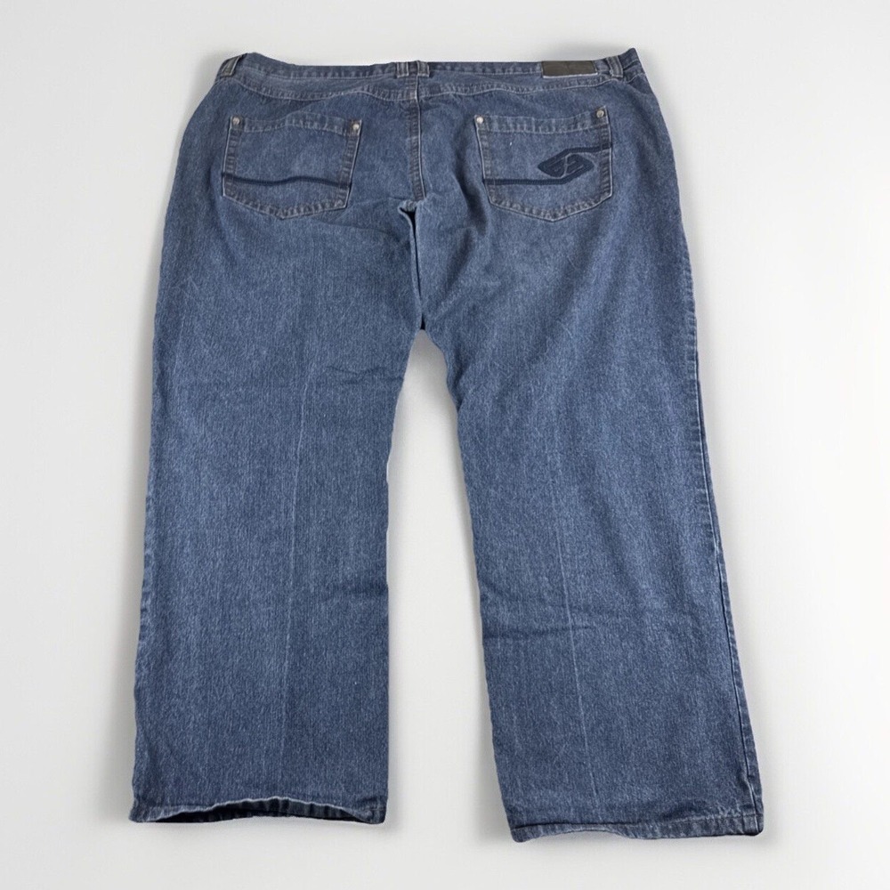 Enyce Jeans Mens 52x32 Blue Denim Pants Wide Leg Y2K Skater Baggy Hip Hop Vtg